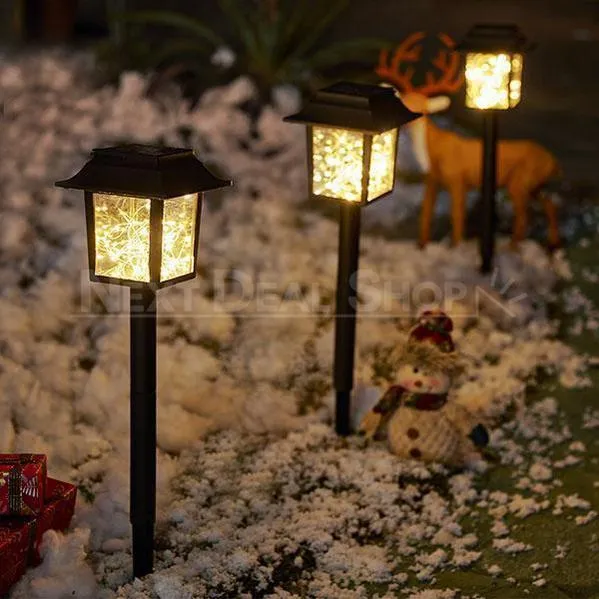 XMAS 2 in 1 Solar-Powered Copper Wire LED Lantern Light